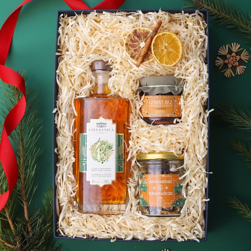 Świąteczny zestaw prezentowy z Likierem i pomarańczą.jpg